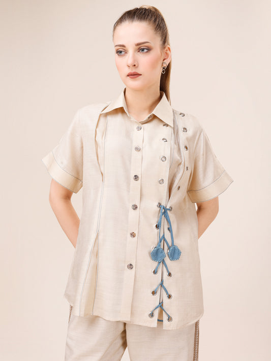 Eyelet Detail Shirt