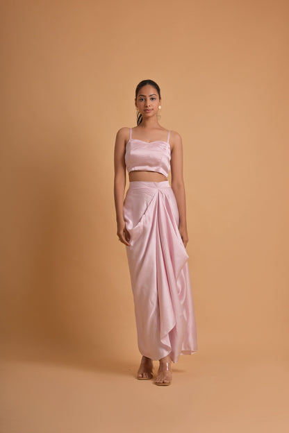 Silk Satin Drape Set