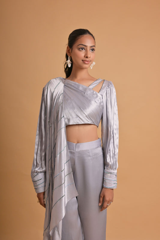 Drape Crop Top