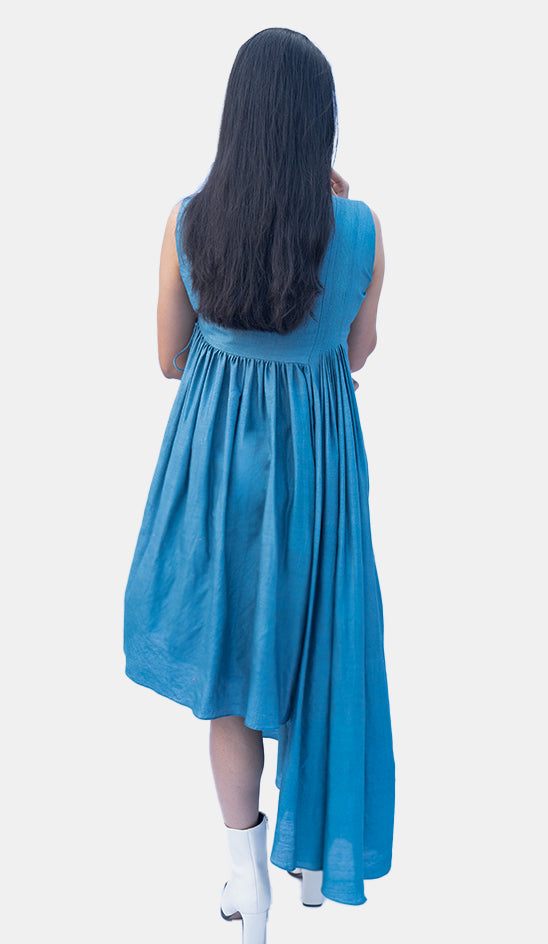 Asymetrical Pleated Dress