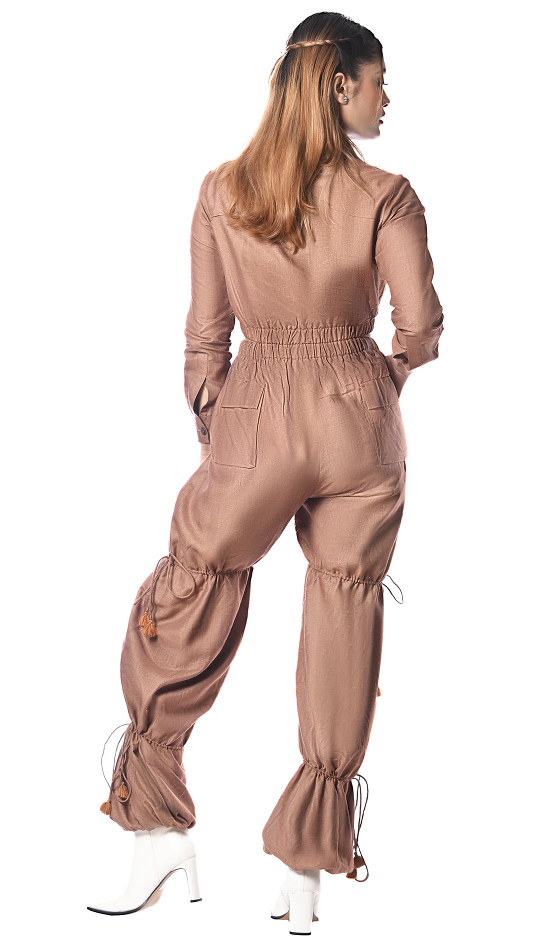 Adjustable Lowers, embroidered Jumpsuit