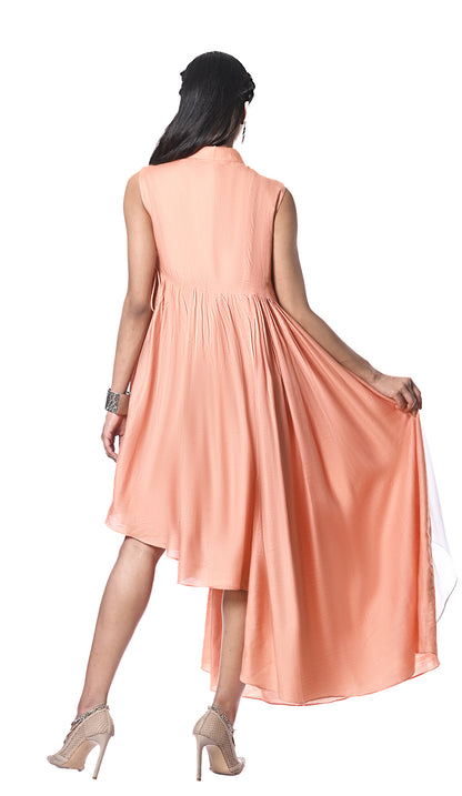 Asymetrical Pleated Dress